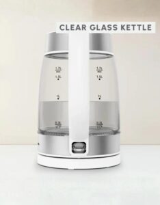 𝗠𝗼𝘂𝗹𝗶𝗻𝗲𝘅 Glass Electric Kettle Measurement Marks 1.7 L - Image 6