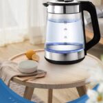 𝗦𝘂𝗽𝗲𝗿 𝗖𝗿𝗲𝘀𝘁 Household Large Capacity Glass Electric Kettle High Power 2L