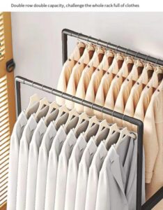 Clothes Hanging Rod with 3 Tiers of Storage Space - Image 2