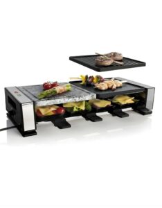 𝗦𝗶𝗹𝘃𝗲𝗿 𝗖𝗿𝗲𝘀𝘁 1400W Raclette-Grill - Image 2