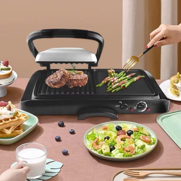 𝗗𝗦𝗣 2 In 1 Contact Grill Machine Griddle 1600W
