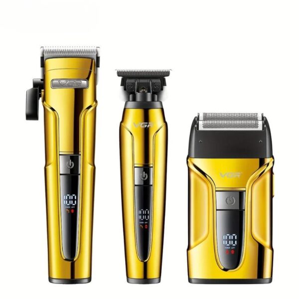 𝗩𝗚𝗥 Gradient Ribbon Base Charging Hair Care Combination Electric Shaver Rechargeable