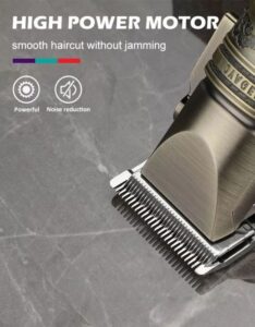 𝗩𝗚𝗥 V-670 Professional Hair Clipper Trimmer Set Rechargeable Metal Housing LED Display - Image 4
