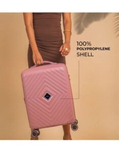 3 Pcs 𝗥𝗲𝗱 𝗥𝗼𝗰𝗸 Diamond Shaped Travel Trolley Suitcase Hard Shell Luggage Set - Image 2