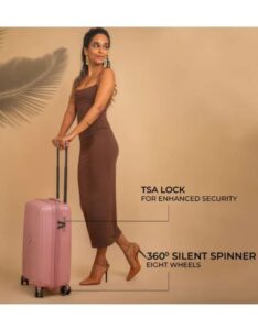3 Pcs 𝗥𝗲𝗱 𝗥𝗼𝗰𝗸 Diamond Shaped Travel Trolley Suitcase Hard Shell Luggage Set - Image 4