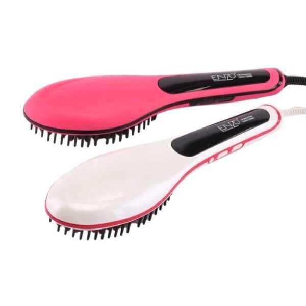 𝗘𝗻𝘇𝗼 En-053 Professional Ceramic Heated Straightening Brush