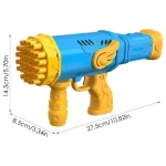 Bubble Guns with Lights and Bubble Liquid, 32 Hole Bubble Machine Gun - Image 11
