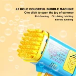 45 Hole Electric Bubbles Machine Guns For Kids Bubble Machine - Image 5