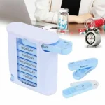 7 DAY WEEKLY Pill Organiser STACKING TOWER Large 4 Daily Compartments Tablet Box - Image 3