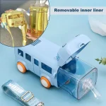 Cute Bus Water Bottle with Shoulder Strap 550 ml - Image 8