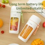 Portable Juicer Electric Blender Multifunction Maker Machine Fruit Extractors Smoothies Mixer 6 Blades - Image 3