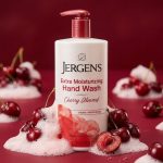 Jergens Extra Moisturizing Hand Soap, Liquid Hand Soap Dispenser with Jergens Cherry Almond Scent, Hand Wash For Dry Hands, 8.3 Ounces