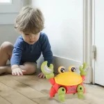 Electric Walking Crab Toy – Funny Lights & Music, Cartoon Design - Image 3