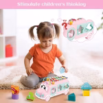 Kids Educational Music Bus Building Blocks Toy - Image 4