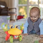 Electric Walking Crab Toy – Funny Lights & Music, Cartoon Design