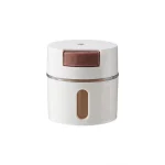 6 Round Spice Jars with Lids, 250ml Plastic Spice Jars with Wall Mount Magnetic Spice Rack Spice Containers - Image 9