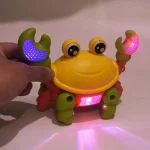 Electric Walking Crab Toy – Funny Lights & Music, Cartoon Design - Image 4