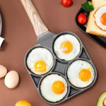 Frying Pan 4 Hole Egg Omelet Pancake Cooking Non Stick Square Frypan Pot Kitchen - Image 6