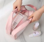 Clear Travel Transparent Toiletries Bag Waterproof Cosmetic Makeup Wash Bags - Image 3