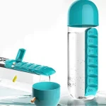 600Ml Water Bottle with Pillbox Plastic Drink Bottle - Image 4