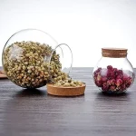 500Ml/1000Ml/1700Ml Cork Lid Snack Moisture-proof Sealed Bottle High Borosilicate Glass - Image 2