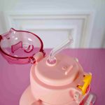 Cute High-Value Plastic Cup With Straw 750 ML - Image 4