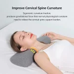 Memory Foam Neck Bolster Pillow for Stiff Pain Relief - Image 3