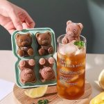 3D Bear Mold for Kids Ice Cream Molds Reusable