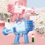 Bubbles Gun for Toddlers Kid & Toddler Gatling Bubble Machine for Indoor & Outdoor
