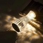 Vase Shape Diamond  Crystal  Lamp