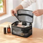 Travel Cosmetics Storage Bags for Women, Makeup organizer Mesh Bags Cosmetic Bag