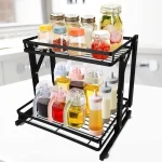 2-layer Spice Rack Foldable Storage Rack - Image 2