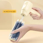 Electric Spins Scrubber With Replaceable Cleaning Brush Head Baby Bottle Cleaner Effective Cleaning Tool - Image 4