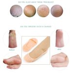 Anti Crack Silicone Half Gel Heel And Foot Protector Moisturizing Socks for Foot Care for Men and Women - Image 3