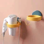 1pc Hair Dryer Stand Holder Blower Organizer Wall-mounted