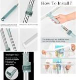 50 cm Multifunctional Magic Broom Floor Squeegee with Long Handle Adjustable and Silicone Strips - Image 9