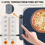 Warming Mat for Food – Electric Warming Tray with 6-Level Temperature and Hours Setting - Image 2