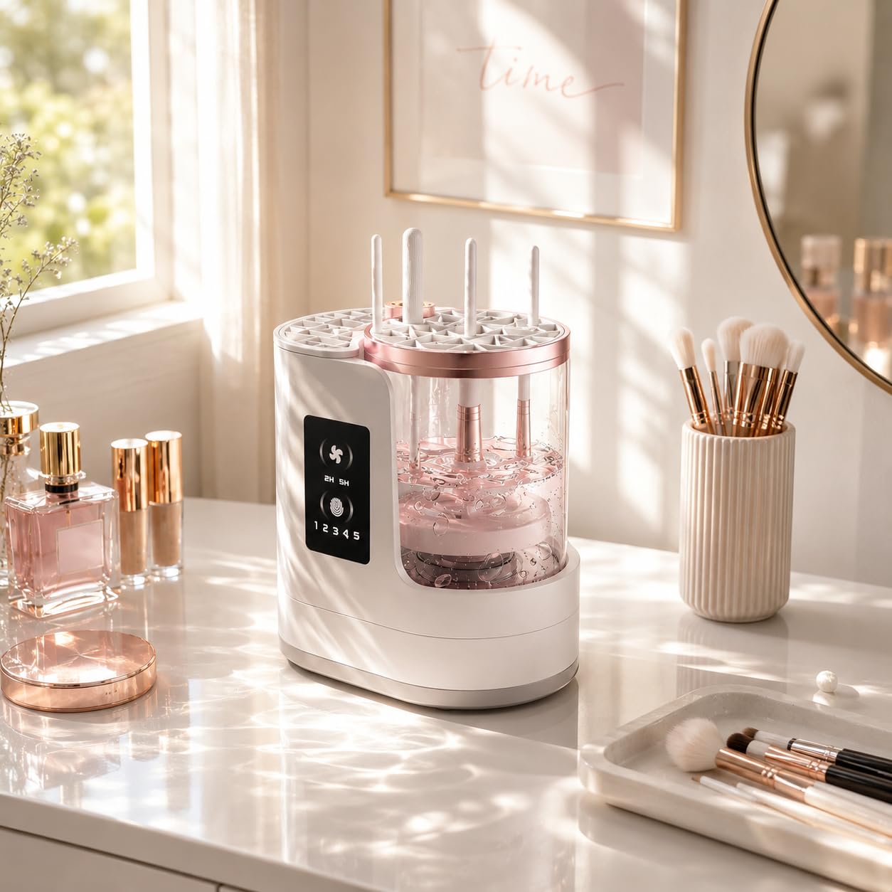 71LvTzNOnDL._SL1254_ 3-IN-1 Electric Makeup Brush Cleaner Machine and Dryer - Image 1