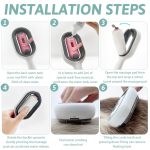 Clean Hair Removing Comb Sticky Brush For Cats Dog Cuddles, Pet Hair Remover with Wet Wipes for Long & Short Haired - Image 8