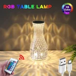 Vase Shape Diamond  Crystal  Lamp - Image 7