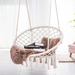 Macrame Swing -Hanging Rope Hammock Swing Chair