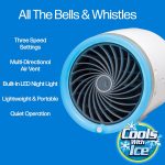 Arctic Air Ice Jet Personal Air Cooler, 3-Speed Room Cooler with Reusable Ice Packs - Image 5