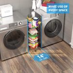5 Layers Transparent Multi-Tiers Round Rotatable Storage Rack, Movable Kitchen Organizer - Image 4