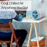 Arctic Air Ice Jet Personal Air Cooler, 3-Speed Room Cooler with Reusable Ice Packs - Image 3