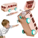 Cute Bus Water Bottle with Shoulder Strap 550 ml - Image 10
