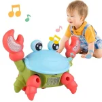 Electric Walking Crab Toy – Funny Lights & Music, Cartoon Design - Image 5