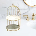 Cosmetic Tray Double Tier Vanity Organizer for Decor - Image 2