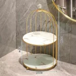Cosmetic Tray Double Tier Vanity Organizer for Decor - Image 3