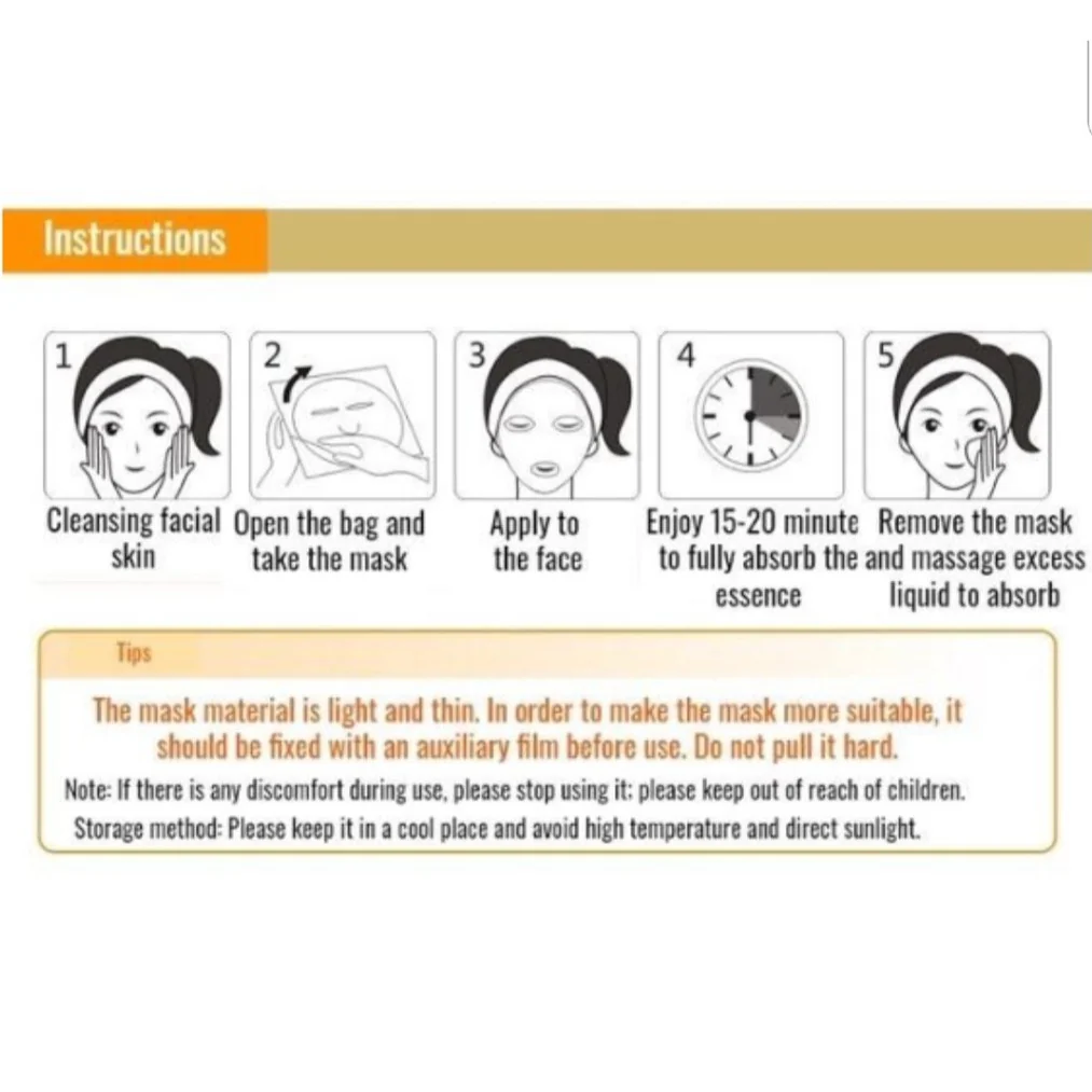 10pcs BIOAQUA Vitamin C Facial Mask - Image 5