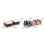 Clear Acrylic Makeup Storage Box Cosmetic Lipstick Finishing Grid Box Desktop Drawer Storage Compartment - Image 4